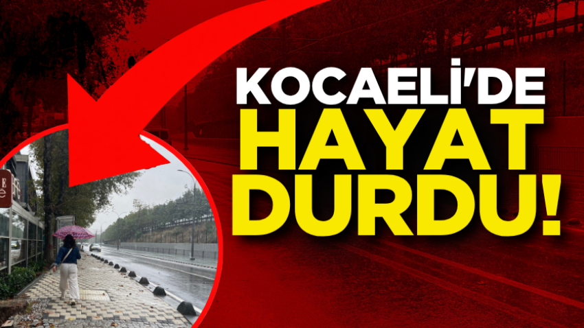 Kocaeli'de hayat durdu!