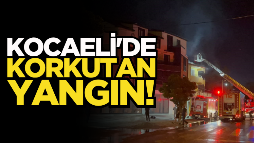 Kocaeli'de korkutan yangın! 