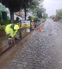 Kocaeli'de sağanak yağışa karşı 795 personelle teyakkuz