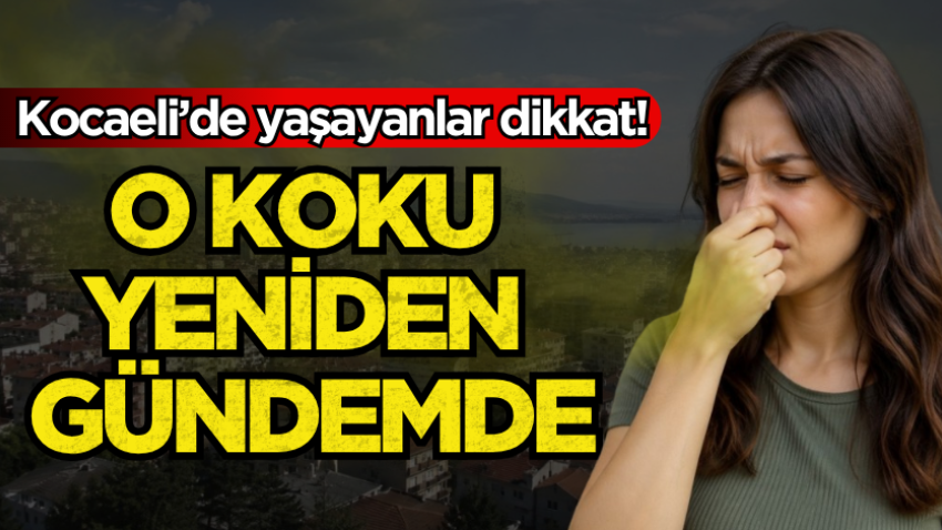 Kocaeli’de yaşayanlar dikkat! O koku yeniden gündemde