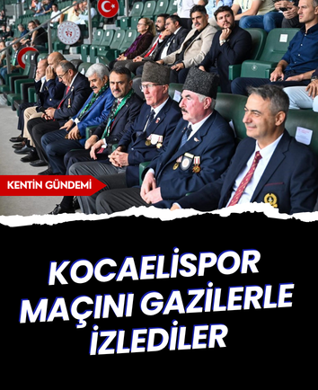 Kocaelispor maçını gazilerle izlediler