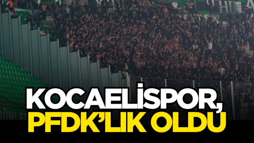 Kocaelispor, PFDK’lık oldu