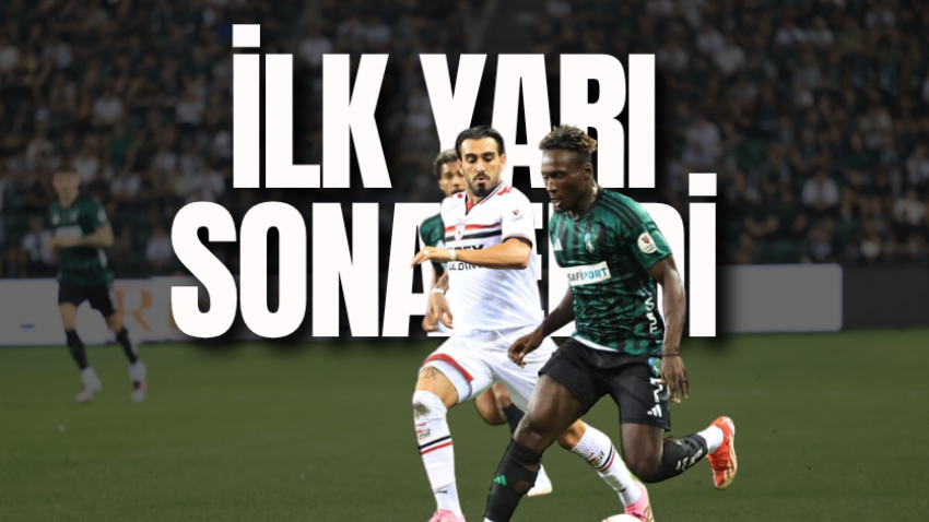 Kocaelispor – Samsunspor maçının ilk yarısı sona erdi