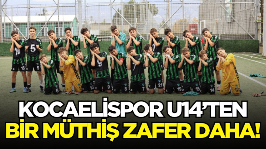 Kocaelispor U14’ten bir müthiş zafer daha!