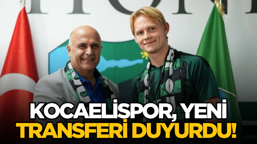 Kocaelispor, yeni transferi duyurdu! 