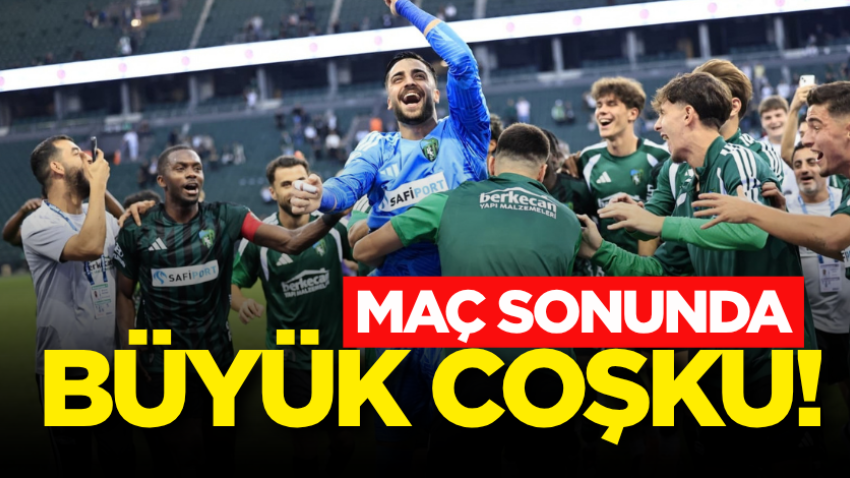 Maç sonunda büyük coşku!