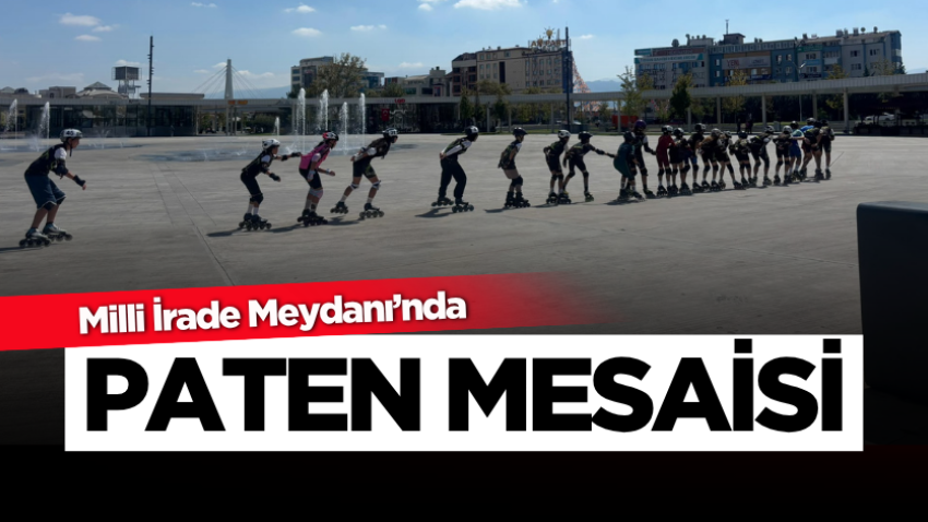 Milli İrade Meydanı’nda paten mesaisi