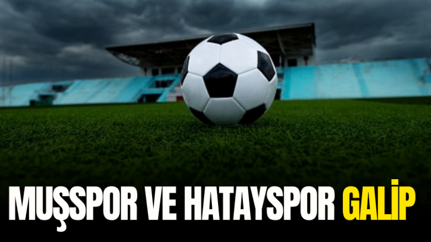 Muşspor ve Hatayspor galip