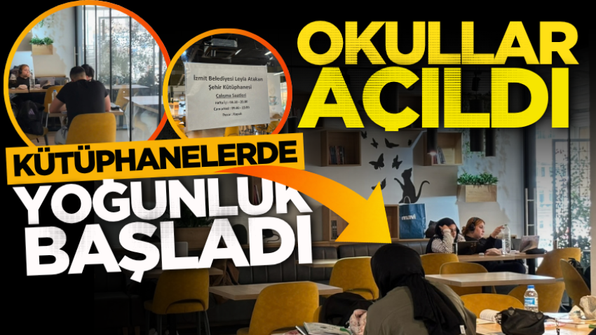Okullar açıldı, kütüphanelerde yoğunluk başladı