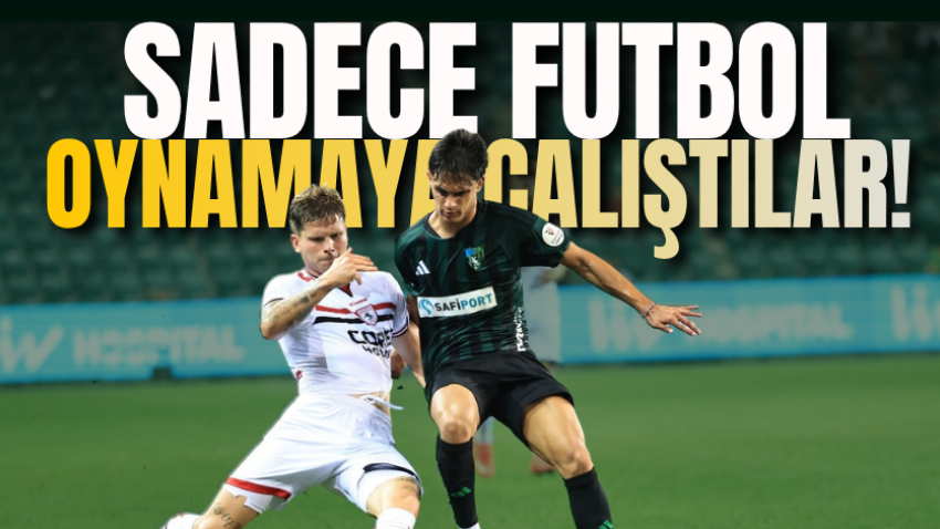 Sadece futbol oynamaya çalıştılar! 