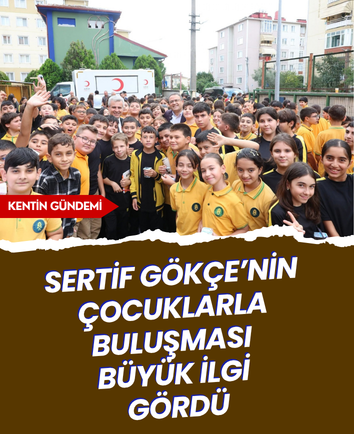 Sertif Gökçe’nin çocuklarla buluşması büyük ilgi gördü