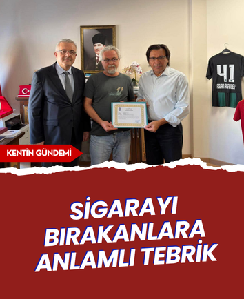 Sigarayı bırakanlara anlamlı tebrik