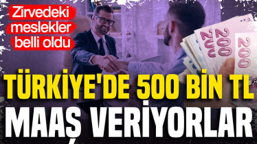 Türkiye’de 500 bin TL maaş veriyorlar!