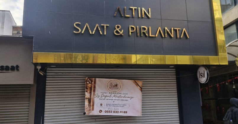 İzmit’teki kuyumcu Başiskele’ye taşındı!
