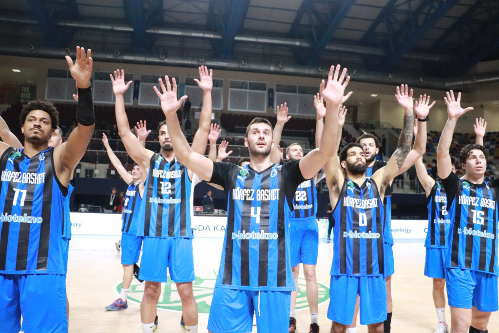41 kere Maşallah! Körfez Basket Avrupa'da şov yaptı!