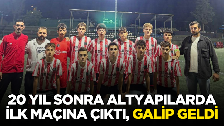 20 yıl sonra altyapılarda ilk maçına çıktı, galip geldi