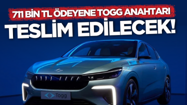 711 bin TL ödeyene Togg anahtarı teslim edilecek!