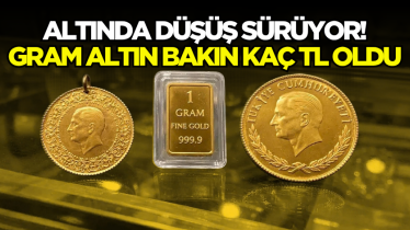 Altında düşüş sürüyor! Gram altın bakın kaç TL oldu