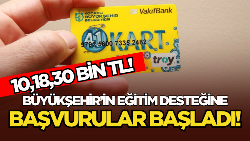 Büyükşehir’in eğitim desteğine başvurular başladı!