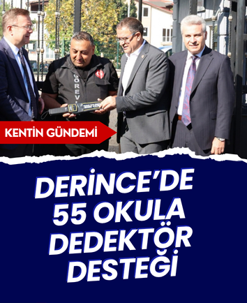 Derince’de 55 okula dedektör desteği