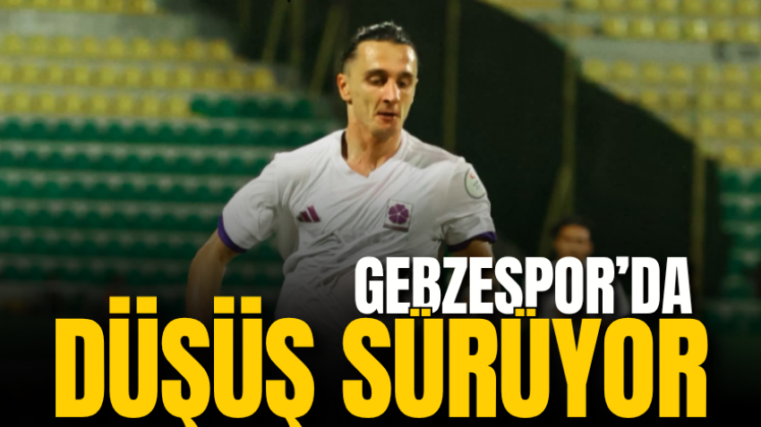 Gebzespor’da düşüş sürüyor
