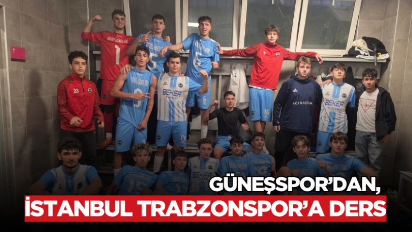 Güneşspor’dan, İstanbul Trabzonspor’a ders