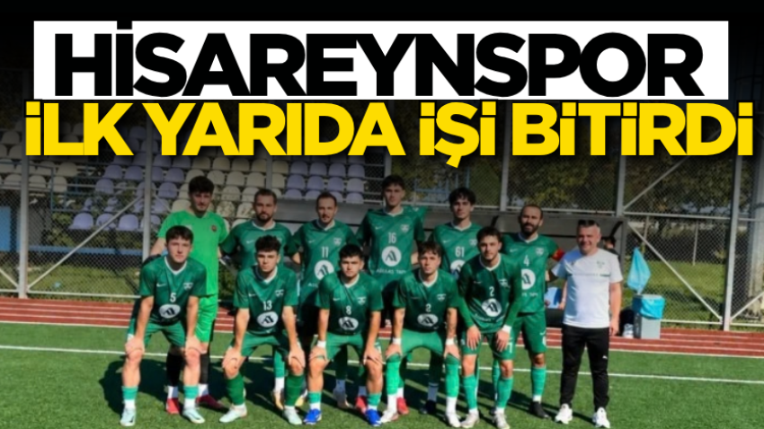 Hisareynspor ilk yarıda işi bitirdi