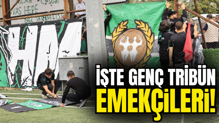 İşte genç tribün emekçileri! 