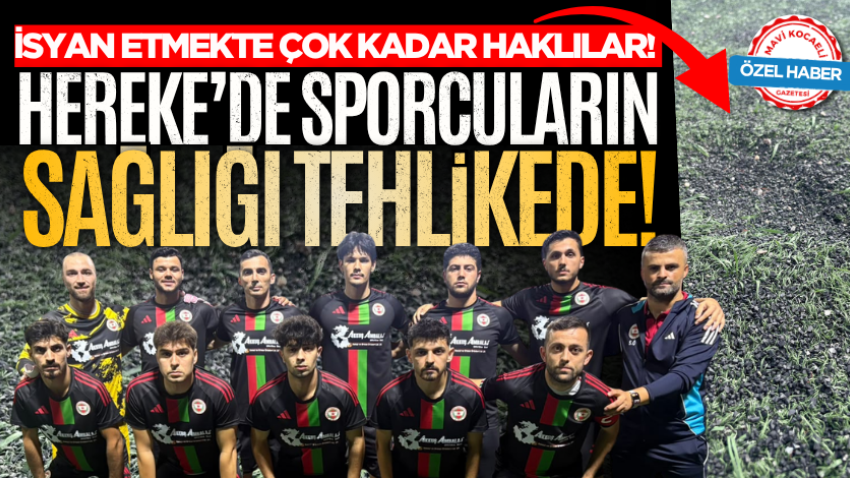 İsyan etmekte çok kadar haklılar! Hereke’de sporcuların sağlığı tehlikede!