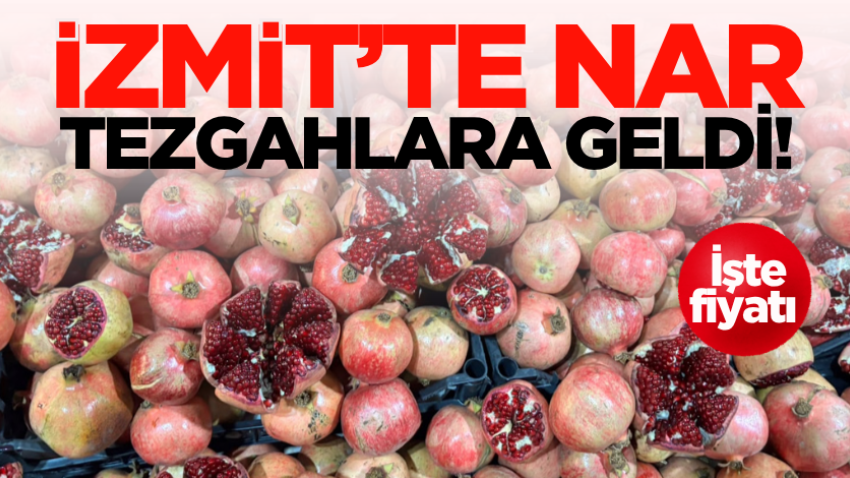 İzmit’te nar tezgahlara geldi! İşte fiyatı 