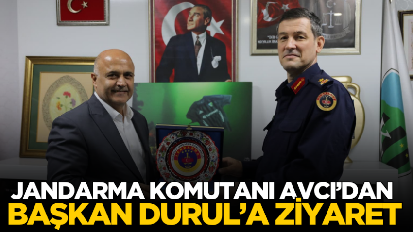 Jandarma Komutanı Avcı’dan Başkan Durul’a ziyaret