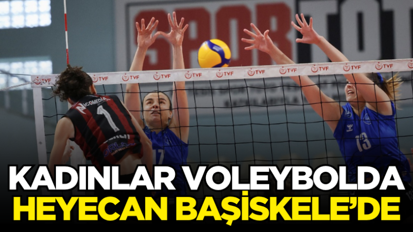 Kadınlar voleybolda heyecan Başiskele’de