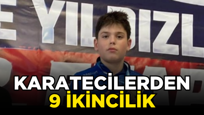 Karatecilerden 9 ikincilik