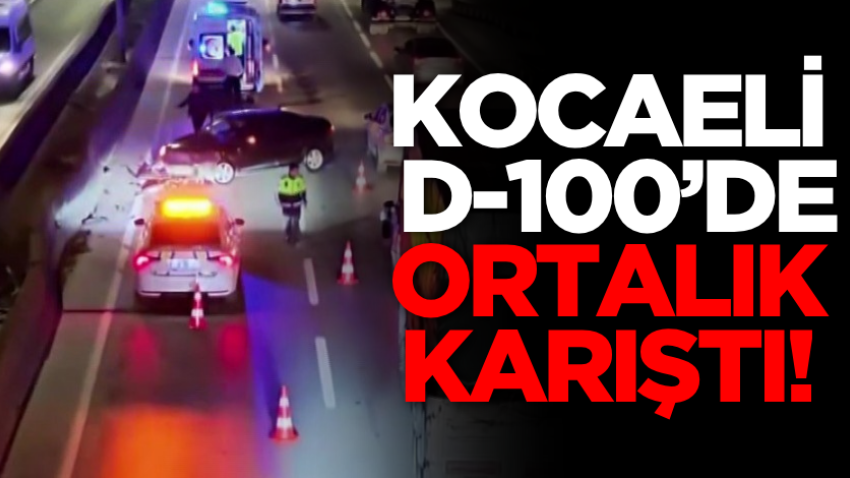Kocaeli D-100’de ortalık karıştı!