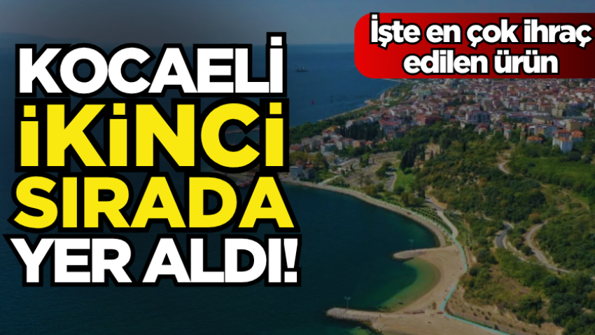 Kocaeli ikinci sırada yer aldı! İşte en çok ihraç edilen ürün