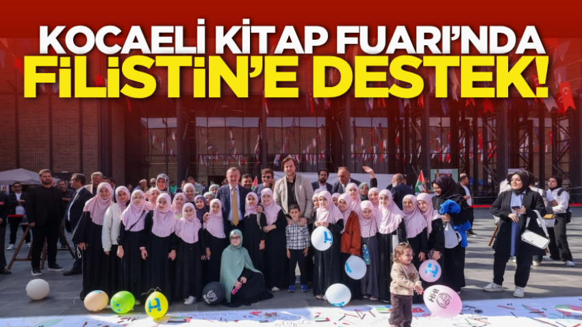 Kocaeli Kitap Fuarı’nda Filistin’e destek! 