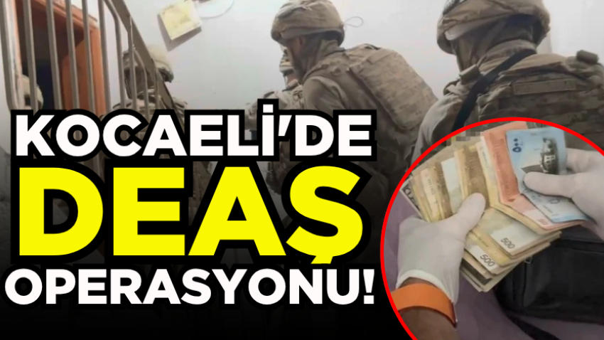 Kocaeli'de DEAŞ operasyonu!