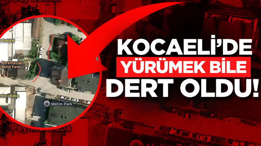Kocaeli’de yürümek bile dert oldu! 