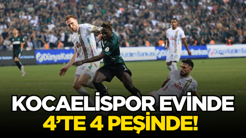 Kocaelispor evinde 4’te 4 peşinde! 