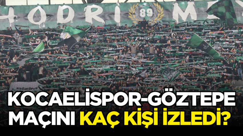Kocaelispor-Göztepe maçını kaç kişi izledi? 