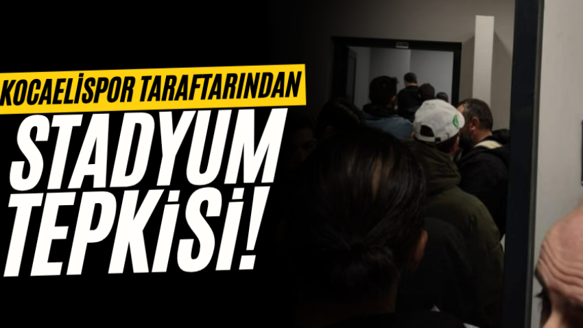 Kocaelispor taraftarından stadyum tepkisi!
