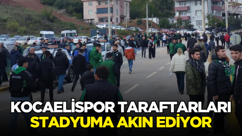 Kocaelispor taraftarları stadyuma akın ediyor