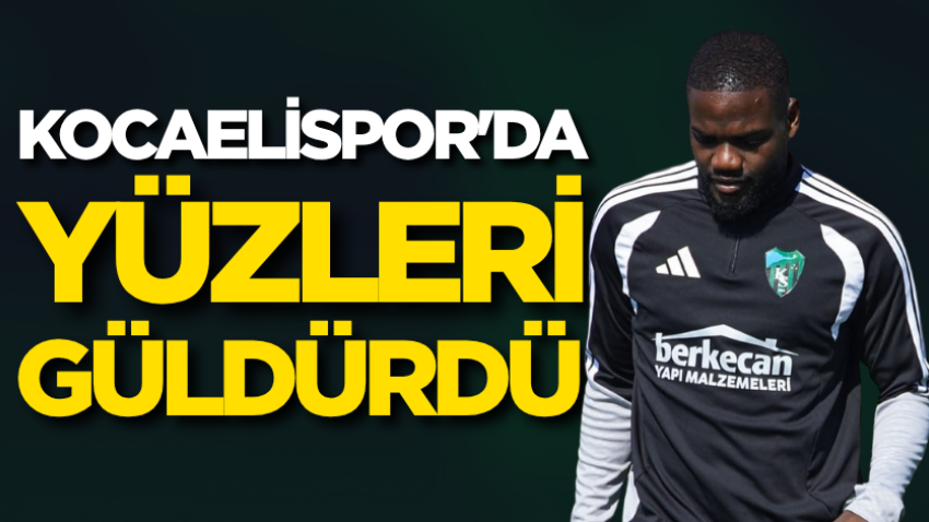 Kocaelispor'da yüzleri güldürdü 