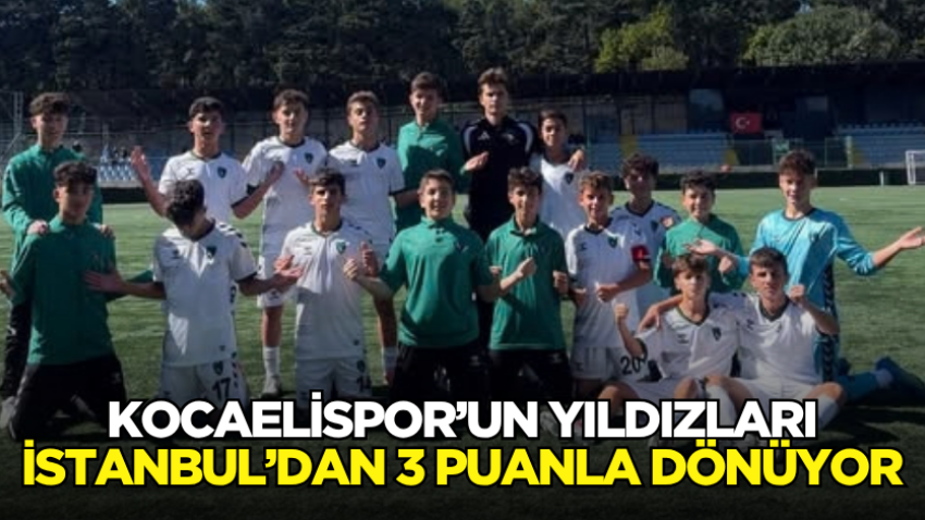 Kocaelispor’un yıldızları İstanbul’dan 3 puanla dönüyor