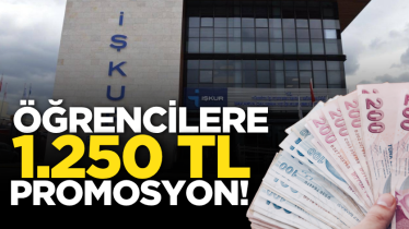 Öğrencilere 1.250 TL promosyon!