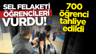 Sel felaketi öğrencileri vurdu! 700 öğrenci tahliye edildi