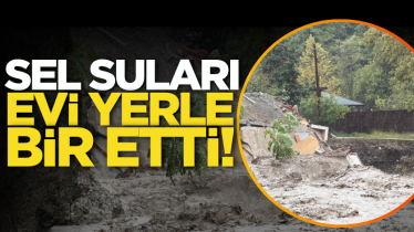 Sel suları evi yerle bir etti!
