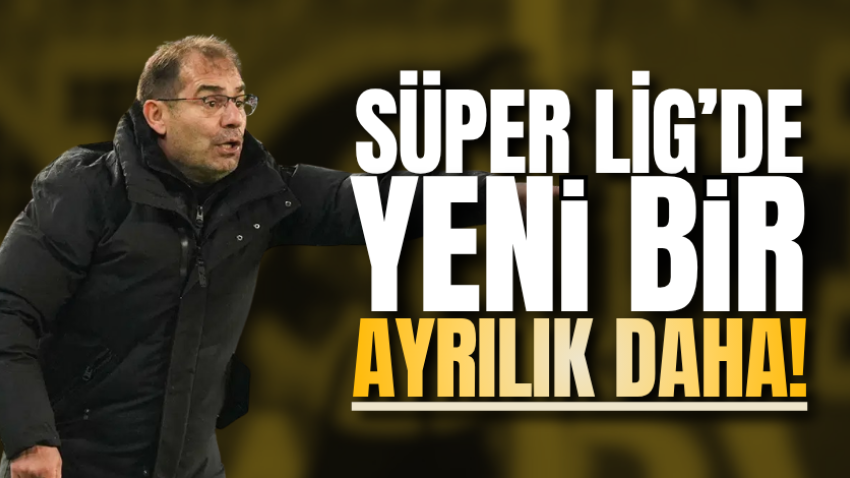 Süper Lig’de yeni bir ayrılık daha!