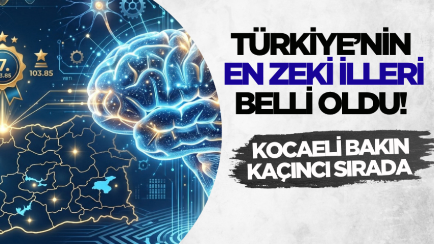 Türkiye’nin en zeki illeri belli oldu! Kocaeli bakın kaçıncı sırada 