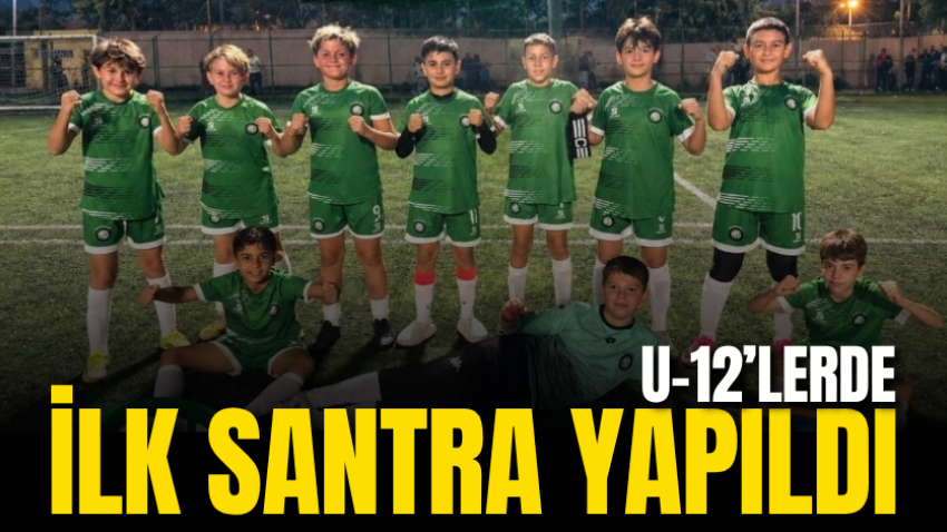 U-12’lerde ilk santra yapıldı